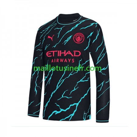 Maillot de Foot Manchester City Troisième 2023-24 Manches Longues Maillot de Foot Manchester City Troisième 2023-24 Manches Longues